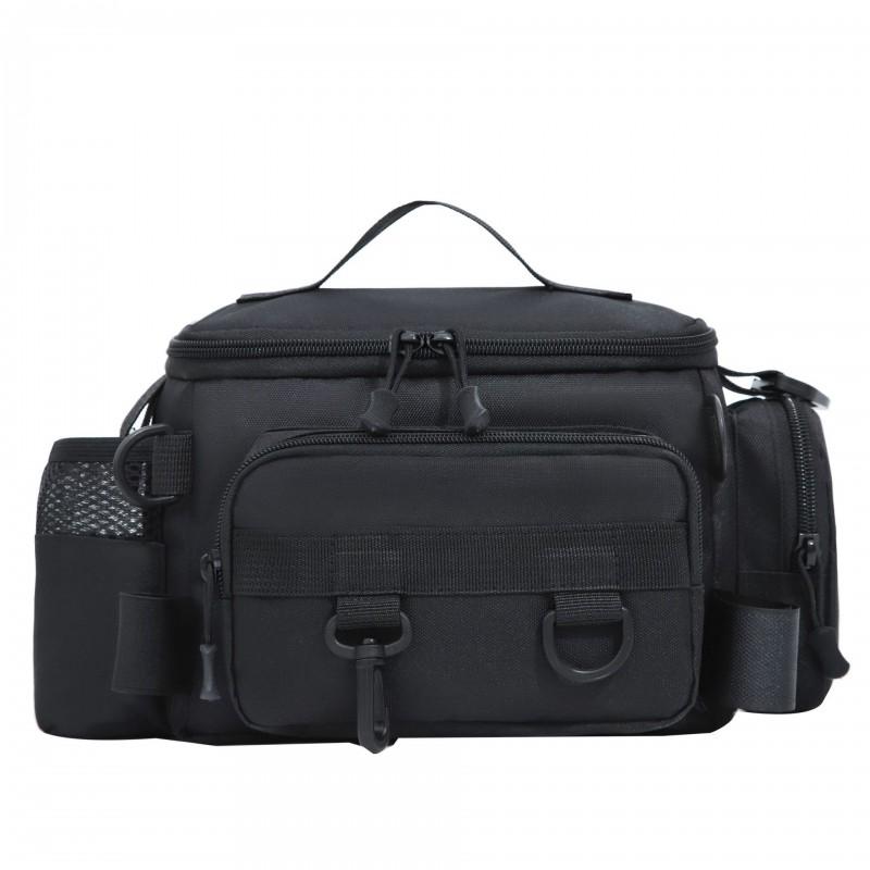 Compact Fishing Tackle Bag Waist Pack Shoulder Backpack Lure Rods Reels Lines Baits Waterproof Oxford Fabric