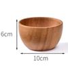 Acacia Wood Original Wood Grain Salad Bowl Wooden Creative Simple Rice Bowl Environmentally Friendly Circular Wooden Bowl