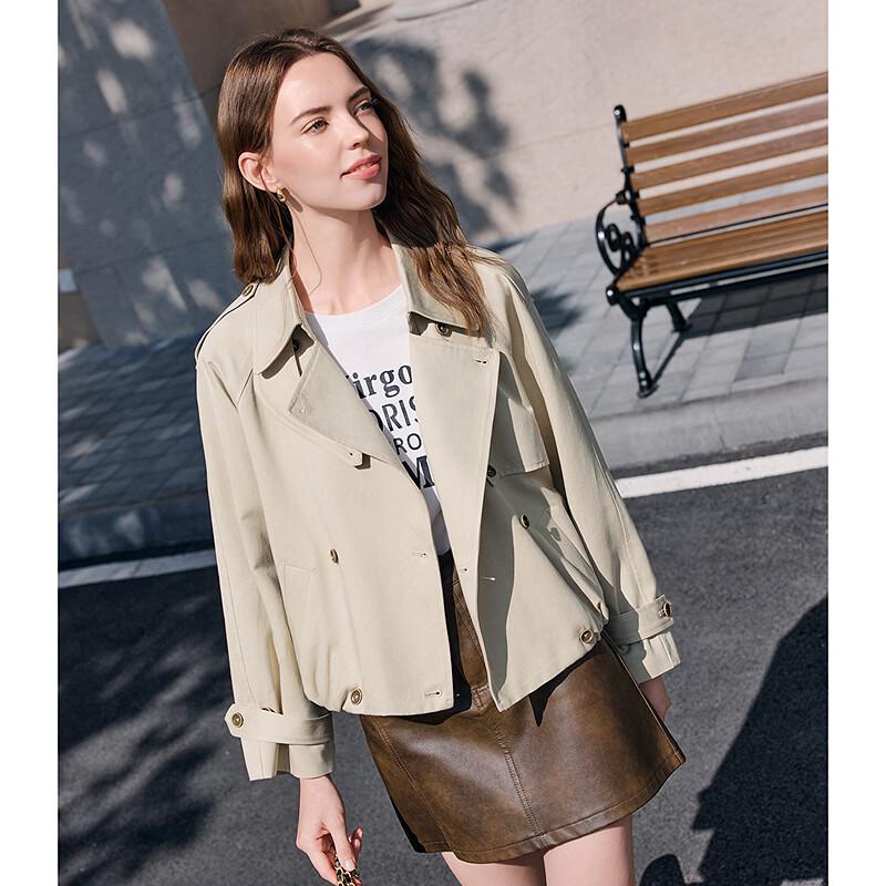 Betu Women's Short Commuter Trench Coat