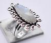Moonstone Natural Gemstone Antique Silver Ring US Size-7.5 R 5144