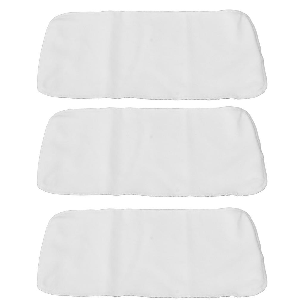 3pcs Unbleached Castor Oil Pack DE Velvet Fabric Wrap Reusable Castor Oil Pads for Heat Compress