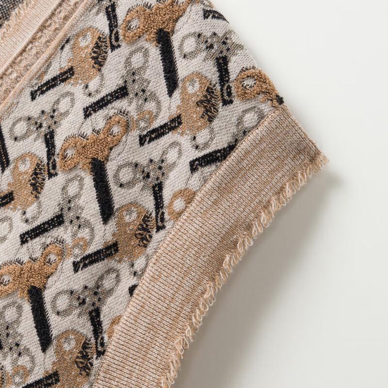 Broadcast Women's Retro Jacquard Knit Vest