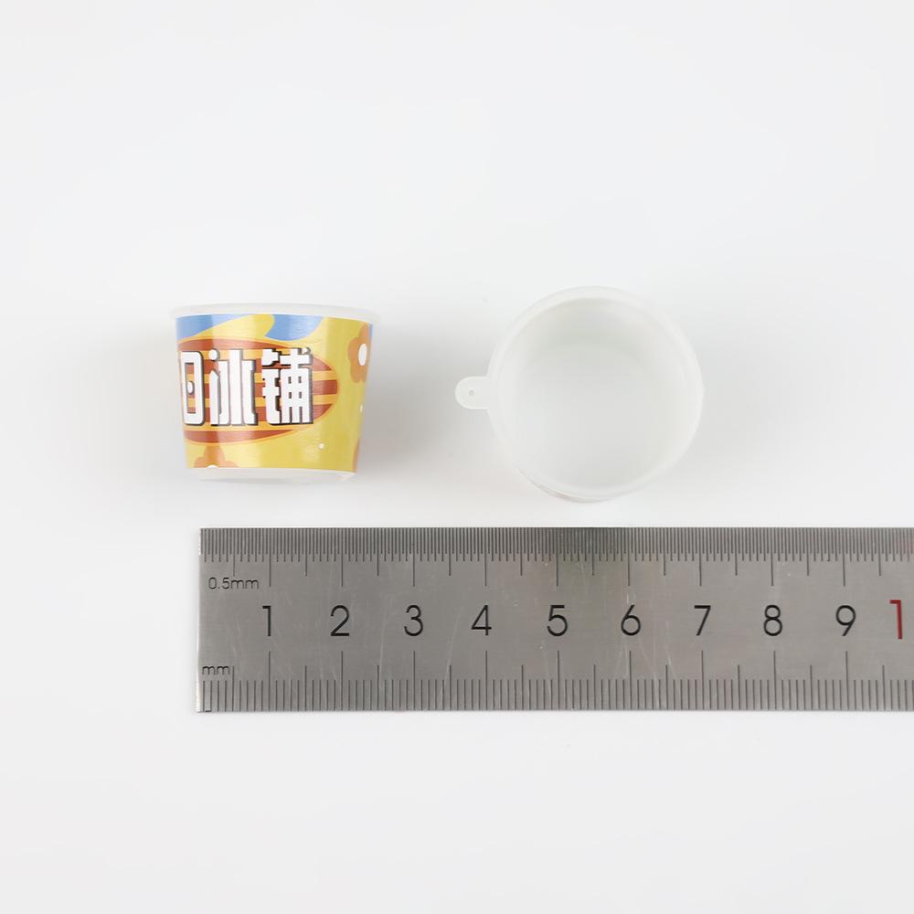 Children'S Diy Educational Toys, Playing House Mini Simulation Ice Cream Cup Holder Cream Glue Food Play Cup Props