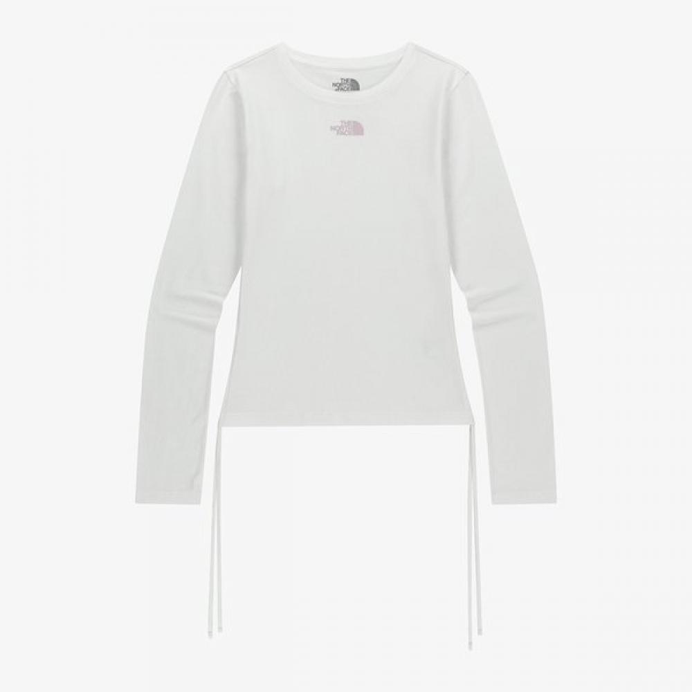 

The North Face Women S Shirred Long Sleeve Round Tee Off White Nt7tr80k OFF WHITE/085