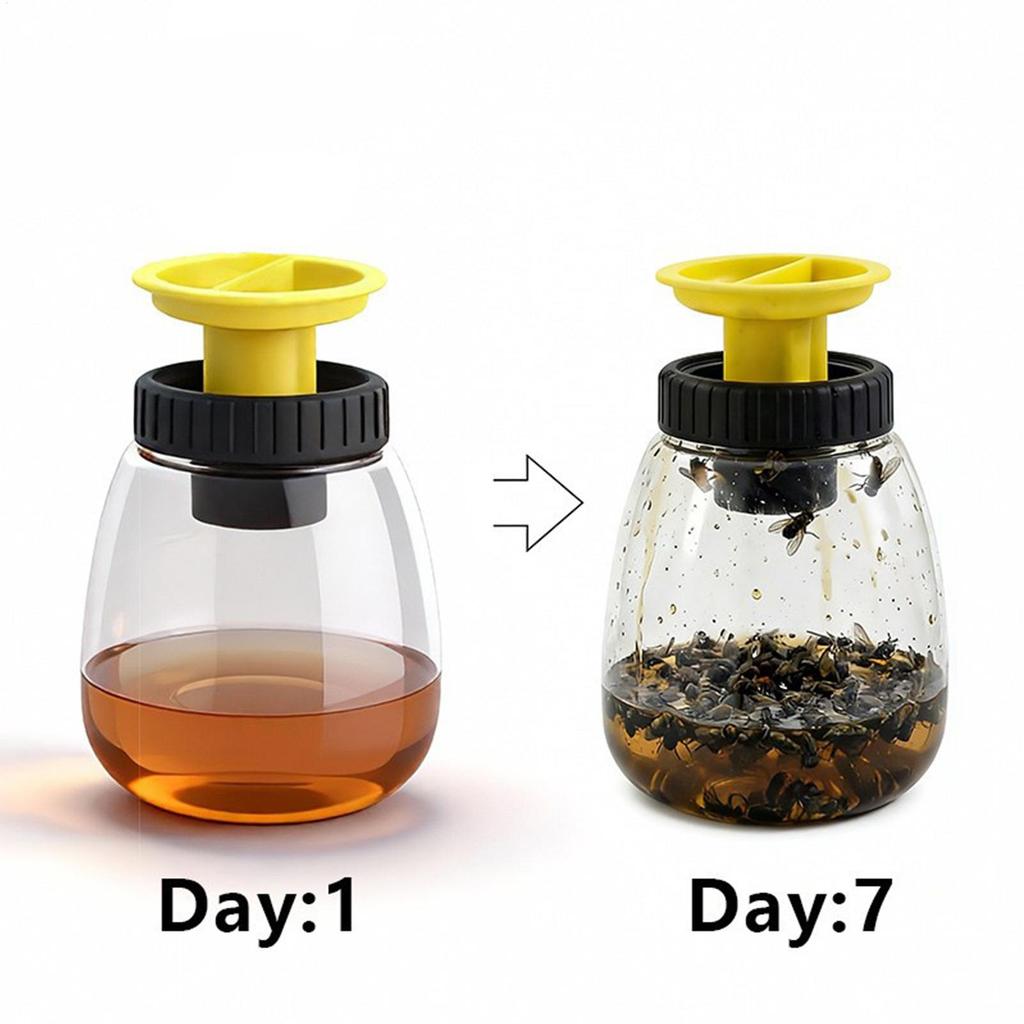 Fruit Fly Trap Reusable Hangable Trap Jar Fly Control Catcher for Orchard Garden Stable Farm Ranch Outside Barn Yard
