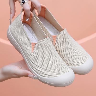 Spring and Autumn New Old Beijing Cloth Shoes Women's Single Shoes Sports Fashion Casual Shoes Lightweight and Comfortable One Pedal Mom Shoes