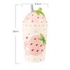 Fruit Strawberry Ceramic Cup with Lid Straw House Mug Festive Cup for Girls' High Value Water Cup Small Gift