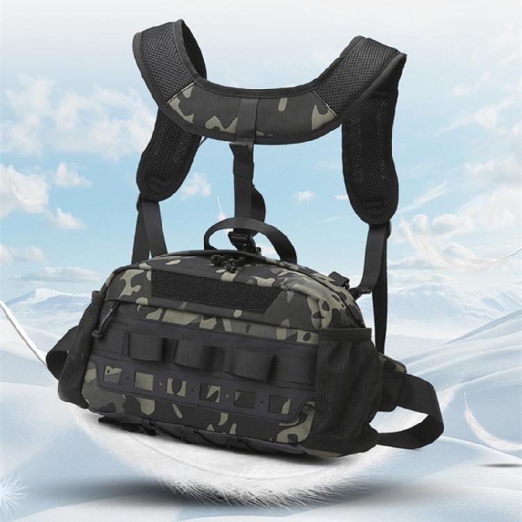 Atmungsaktiver Angelrucksack Schultertasche für Angeln Spritzwassergeschützte Aufbewahrungstasche für Angelzubehör Fliegenfischer Rucksack
