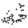 50pcs 8mm Space Beans Set Silica Gel Fishing Line Stopper Collision Avoidance BeansBlack