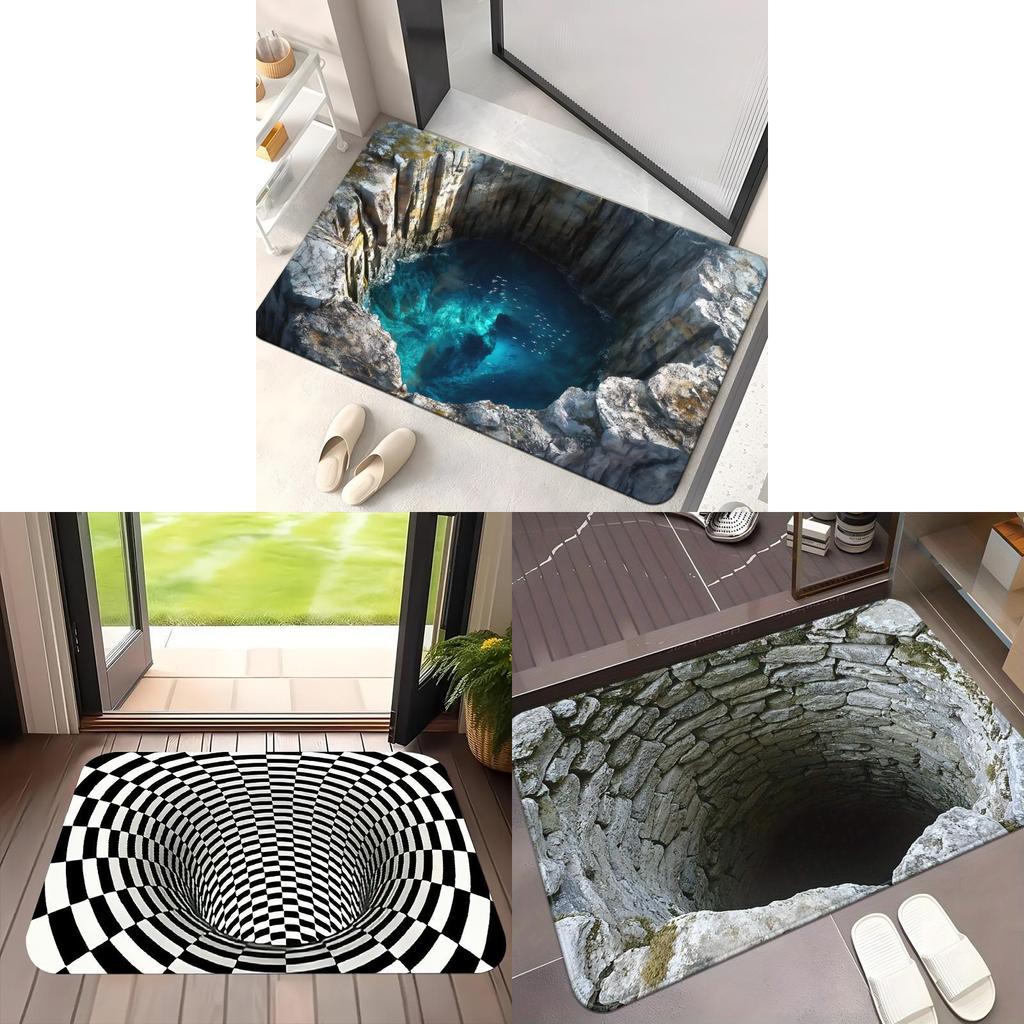 Modern Minimalist Diatomaceous Earth Doormat With Washable Printing For Bathroom And Entryway Use