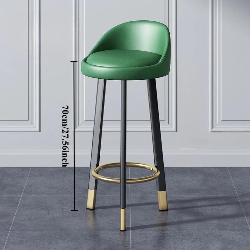 Bar Chair Light Luxury Rotating Bar Chair Checkout Page Backrest Lifting Chair Home Modern Simple High Stool Bar Stool