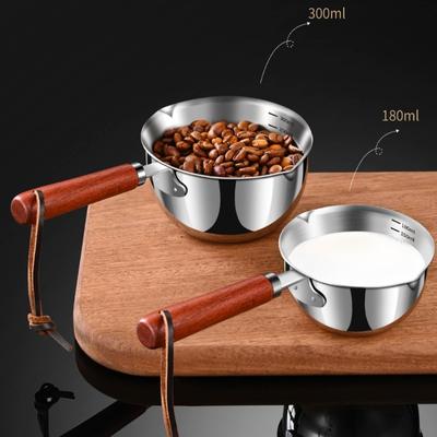 Mini-Ölwanne 304 Edelstahl Gewürzlölpfanne Kleine Haushalts-Spiegeleierpfanne Heiße Pfanne Handgehaltene Verbrühschutzpfanne für die Küche