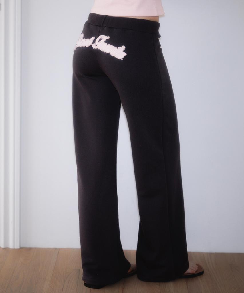 ROSEFRANTZ Patchwork Bootcut Sweatpants [Charcoal]