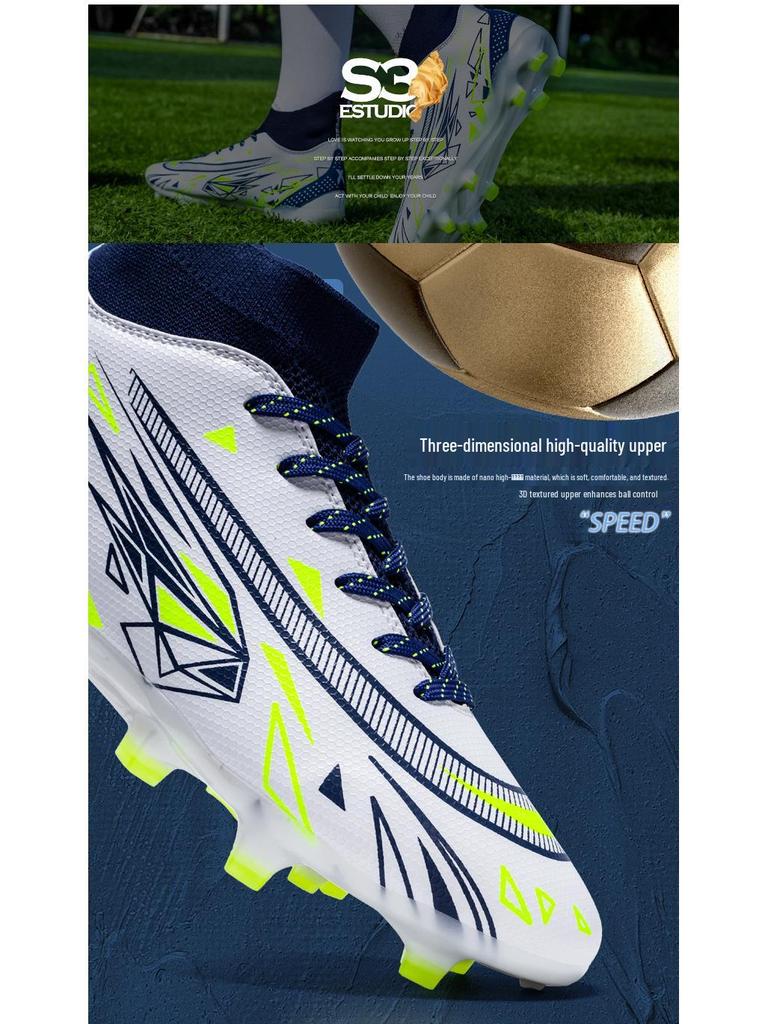 Cross-Border Assassin Youth High-Top AG Soccer Shoes for Professional Training & Competition