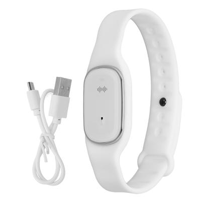 Montre Répulsive Chargement USB Longue Durée Portable Sonique Électronique Répulsif Bracelet Montre Blanc