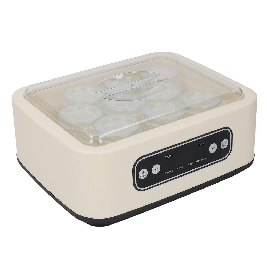 Yogurt Maker with 9 Glass Jars Multifunctional Homemade Yogurt Maker Machine for Yogurt Ice Cream