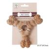 Durable Dog Chew Toy Non‑Toxic Wood Fiber Simulation Bone Puppy Teething Toy Boredom Relief Teeth Cleaning Pet Toys