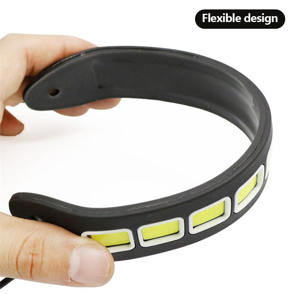 Car Exterior Accessories 2Pcs Car LED Daytime Running Light DRL COB White Waterproof Flexible Silicone Highlight Auto COB Lamp
