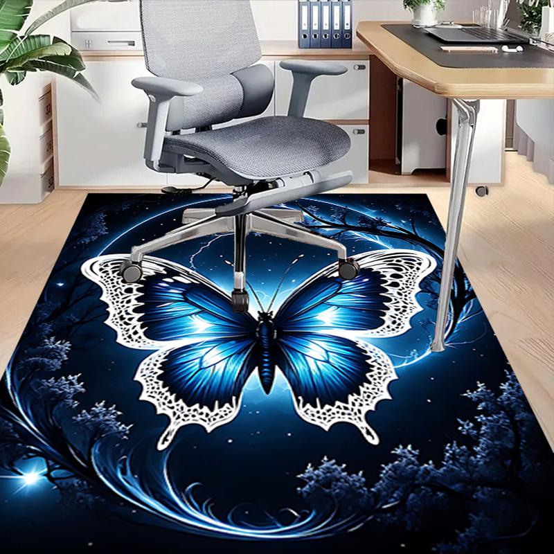 1PC Butterfly Night Extra Large Non Slip Floor Carpet, Office, Family, Bedroom, Studio Large Area Rug Indoor Rugs