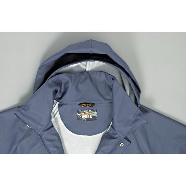 Waterproof Pvc Work Jacket Blue L - Be 079790003