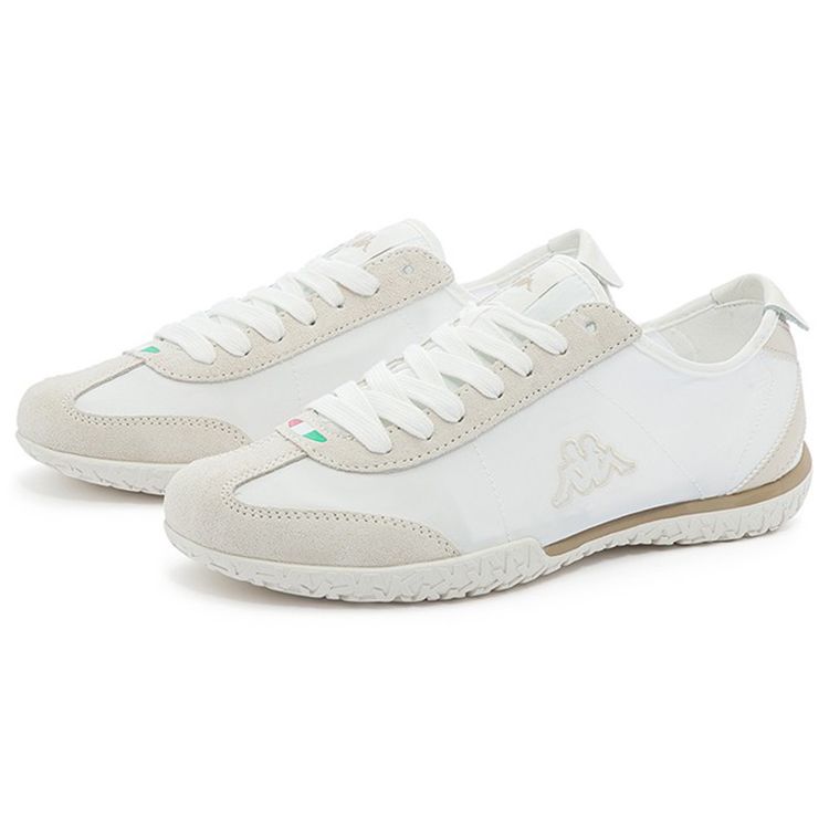 Kappa Fabric Comfortable Versatile Shock Absorbing Non-Slip Wear-Resistant Low-Top Casual Shoes Unisex casual shoes White K0CX5BB02-012D