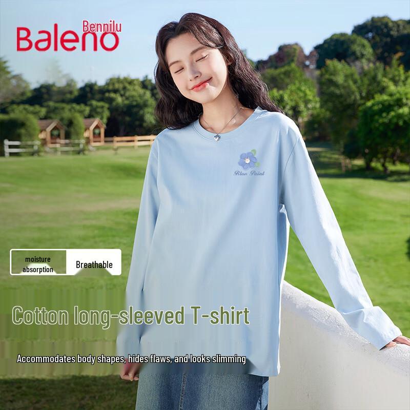 Baleno Women s Pure Cotton Long Sleeve T-Shirt M