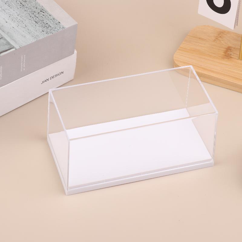 1Pcs 1/43 Diecast Model Car Transparent Display Box Acrylic Storage Box Practical DIY Dustproof Display Rack Toy