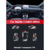 Anti-scratch Car Interior Center Console Media Dashboard Navigation TPU Protector Film For MAZDA 3 AXELA -2024 Sticker