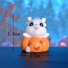 Cartoon Cute Halloween Loong Pumpkin Bat Mini Figurines Miniature Desktop Car Small Ornament DIY Decoration Accessories Gifts