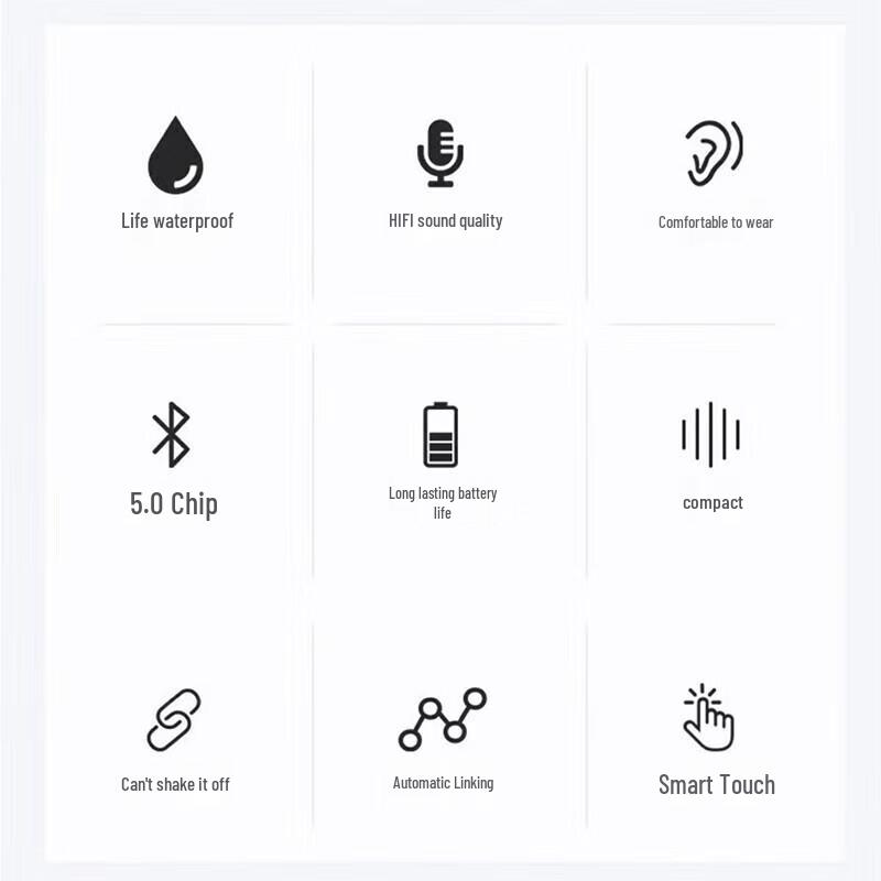 Bach John i12 True Wireless Bluetooth Earbuds