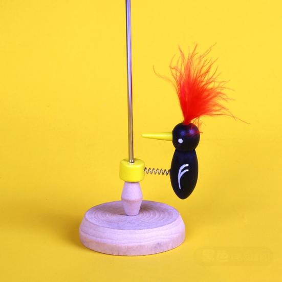 Toddle Baby Early Educational Cute Woodpecker Pole Picking Sliding Toy Gift