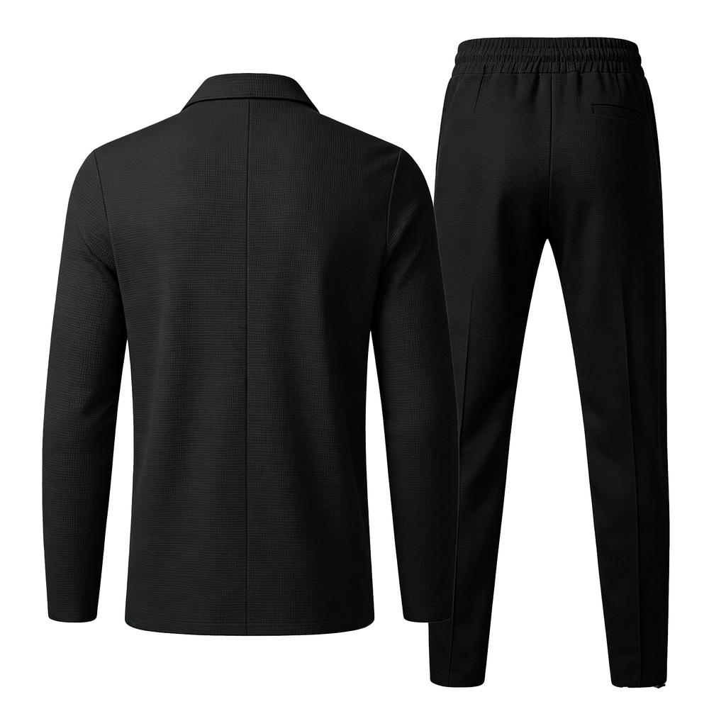 Men's Casual Tracksuit Set for Fall and Winter - Comfortable Loungewear Sweatsuit with Jacket and Pants