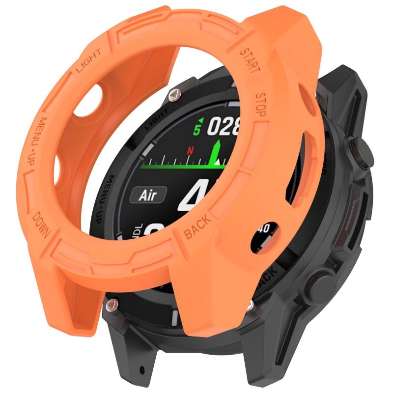 TPU Hollow Case for Garmin Descent G2 G1 Watch Cover Protector for Descent G1 solar Smart Watch for DescentG1 Solar letel Shell for Descent G2 G1 оранжевый