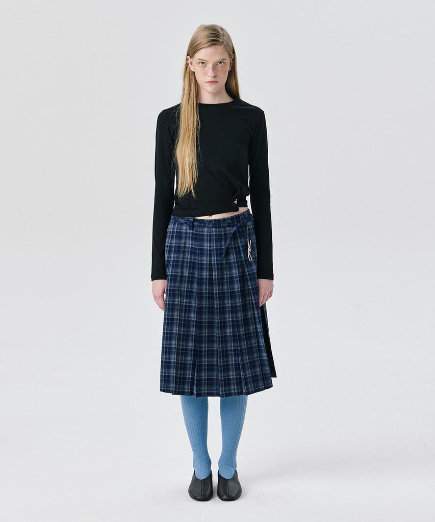 Bundercammer 25 Pleats Skirt_Navy