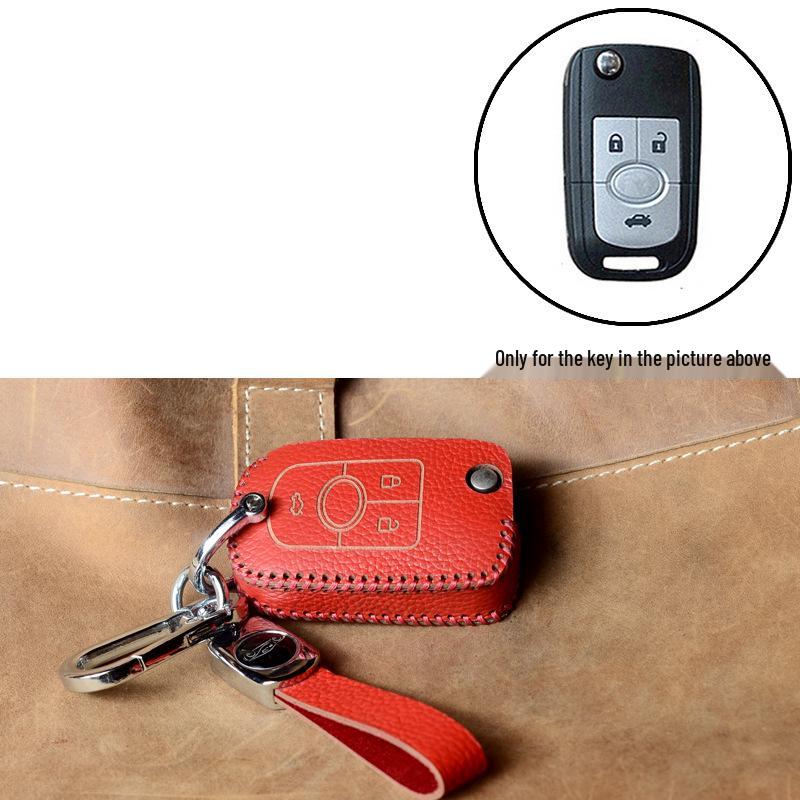 Leather Key Case for Buick Models: Excelle, Verano, Envision, GL8, LaCrosse, GL6, Regal, Excelle GT