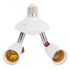 2/5-heads PC Practical E27 Lamp Holder Rotatable Lamps Adapter Adjustable LED Light Bulb Base Lamps Socket Adapter