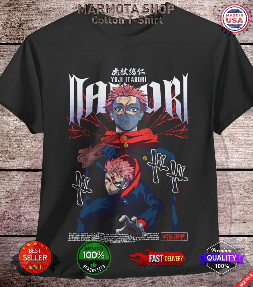 

Футболка Sukuna Ryomen Jujutsu Kaisen Итадори Годжо Аниме Японская Футболка JJK 4XL