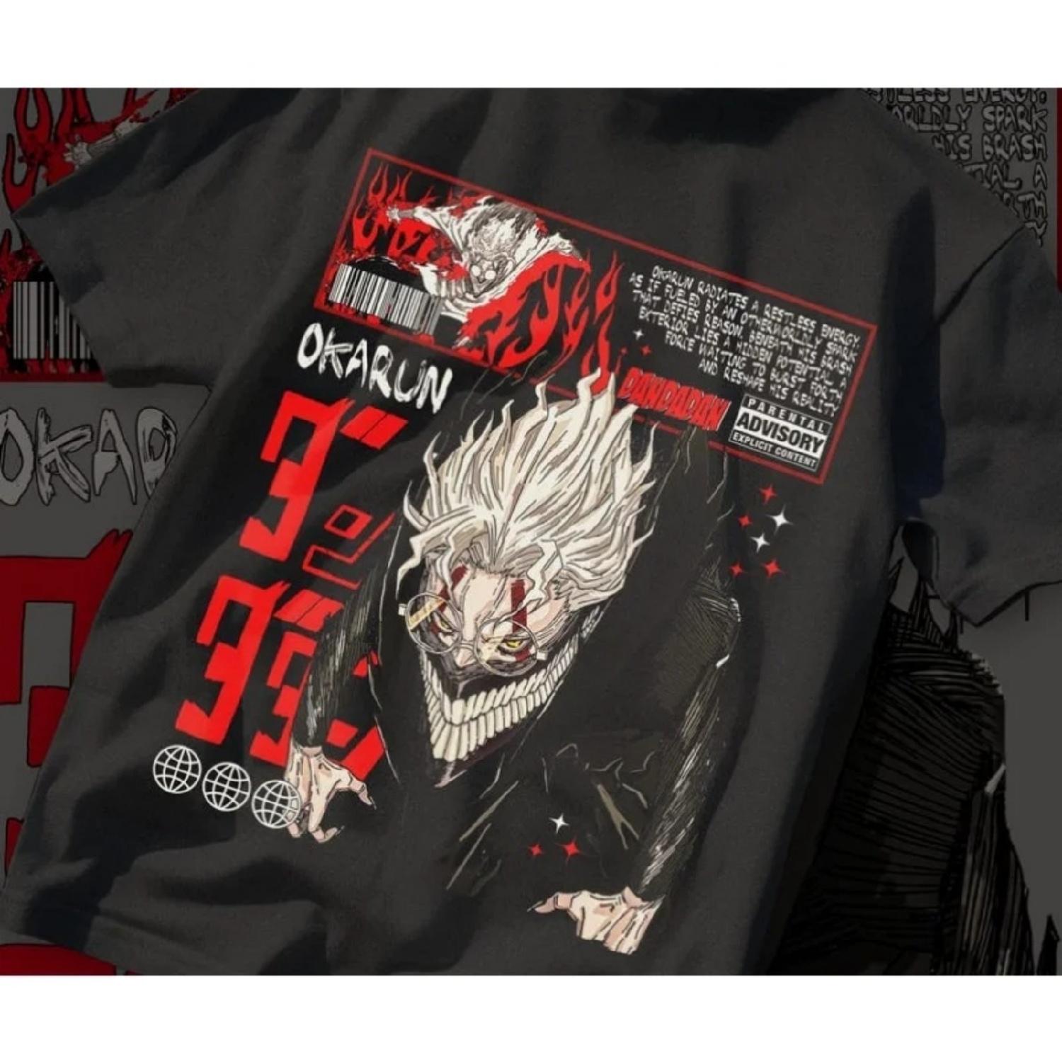 

Okarun Dandadan-Inspired Unisex Anime T-Shirt For Fans Of Action Adventure And Unique Manga Art XXXXXL різнокольоровий