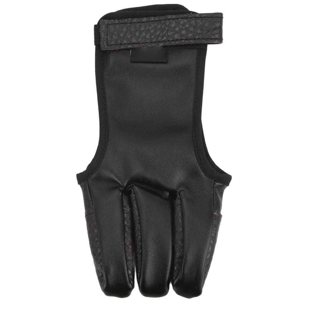 Bowstring Tabs Guard Soft Archery Fingers Protector 3 Fingers Protection Shooting Gloves for Outdoor Shooting