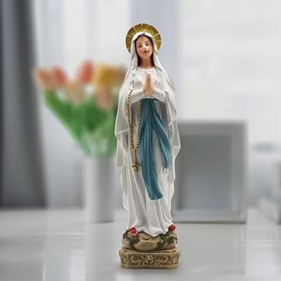 Virgin Mary Statue Religious Figurine Desktop Catholic Mary Figurines for Home Wedding Church Display School Celebration Living