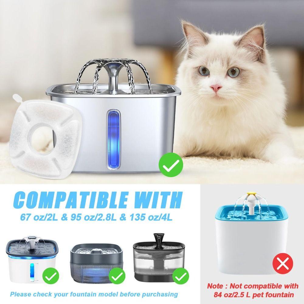24 Pcs Non-toxic Pet Water Filters Durable Cat Fountain Filter  Pet Care