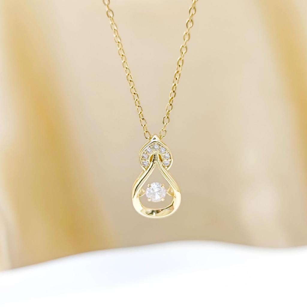 Elegant Pear-Shaped Water Drop Necklace: High-End, Versatile Clavicle Chain for Women