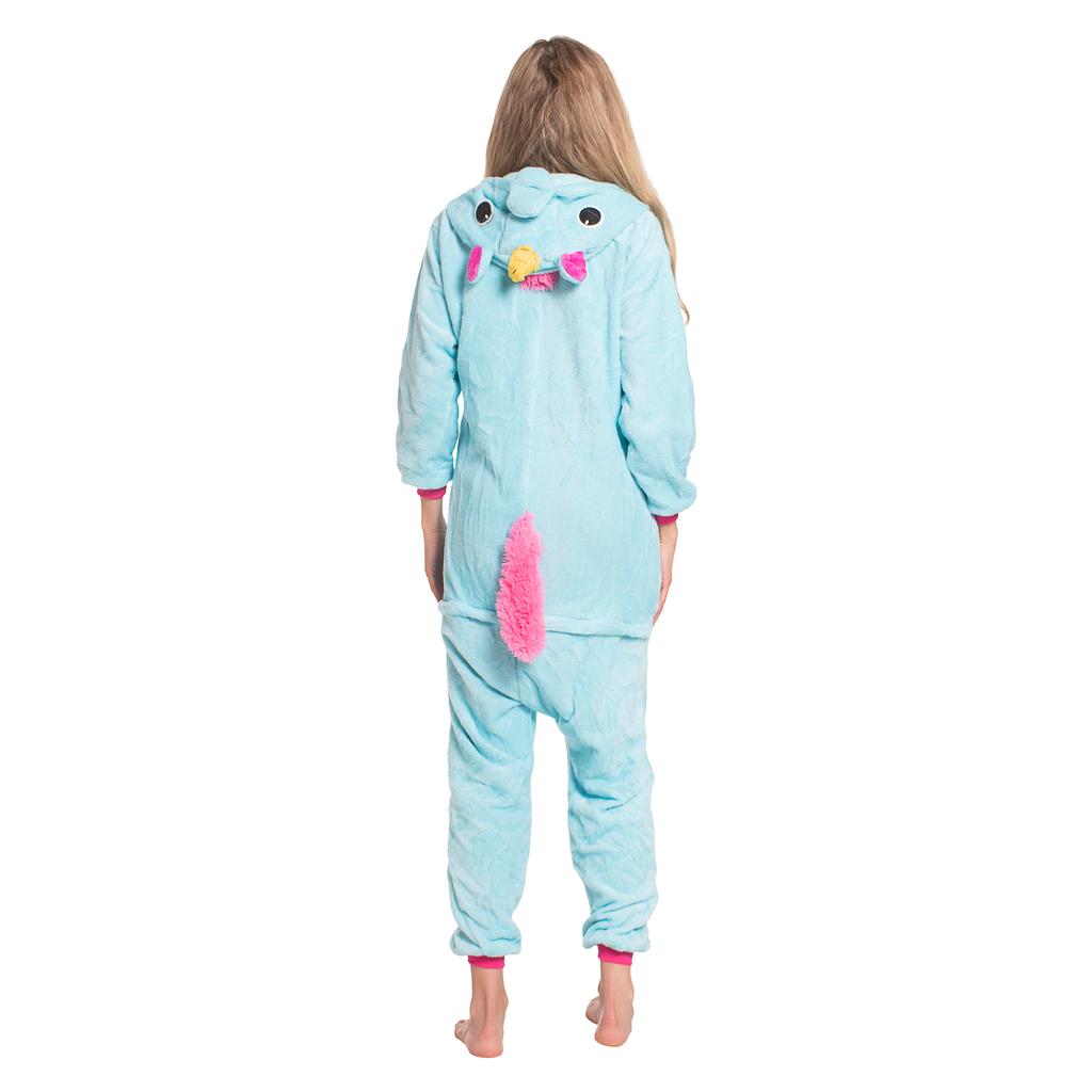 Piżama damska kombinezon kigurumi onesie kostium pegaz niebieski 145-155  s