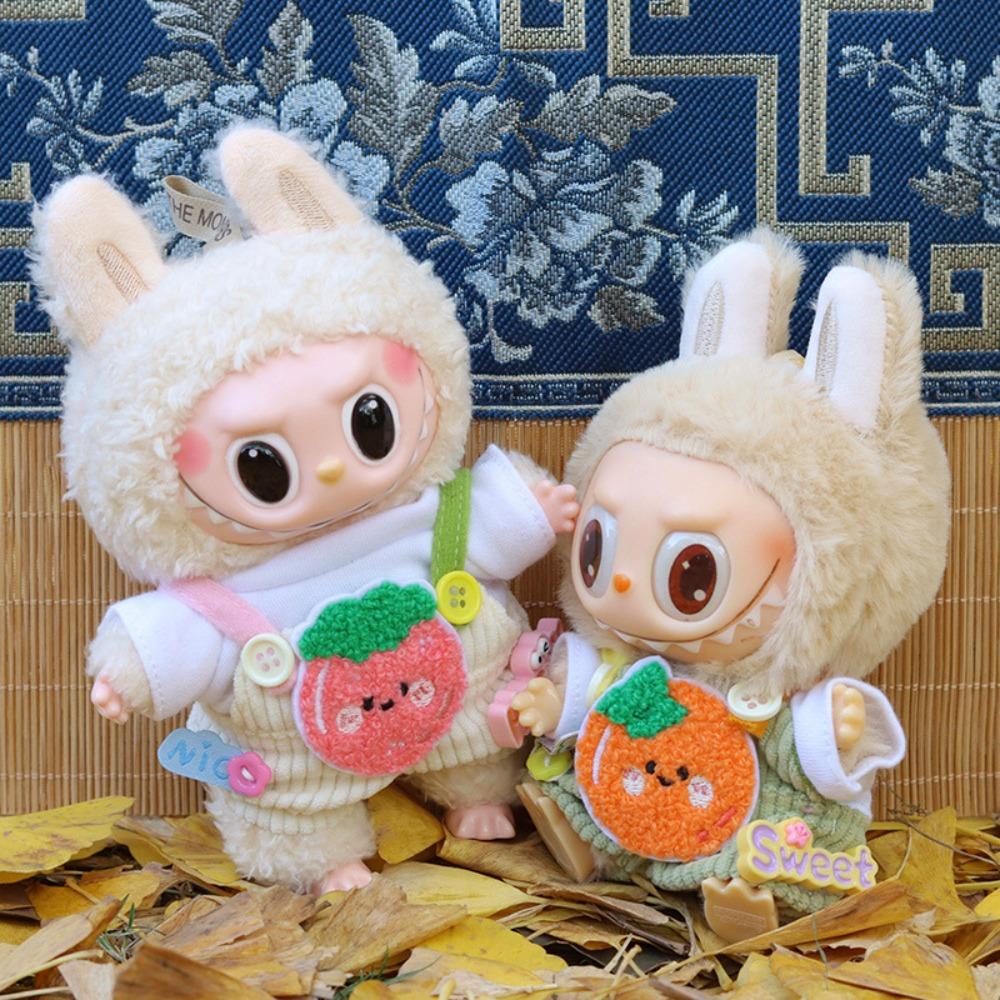 

Fruit 17cm Labubu Clothes Replacement Labubu Doll s Clothes Cotton Doll Accessories style 1