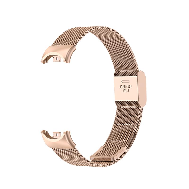 Strap for Xiaomi Band 8 Stainless Steel Bracelet Wristband Metal Rose Gold Silver Black