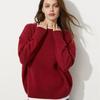 Maglione da donna autunno inverno collo alto a maniche lunghe tinta unita per top larghi da donna in maglia alla moda