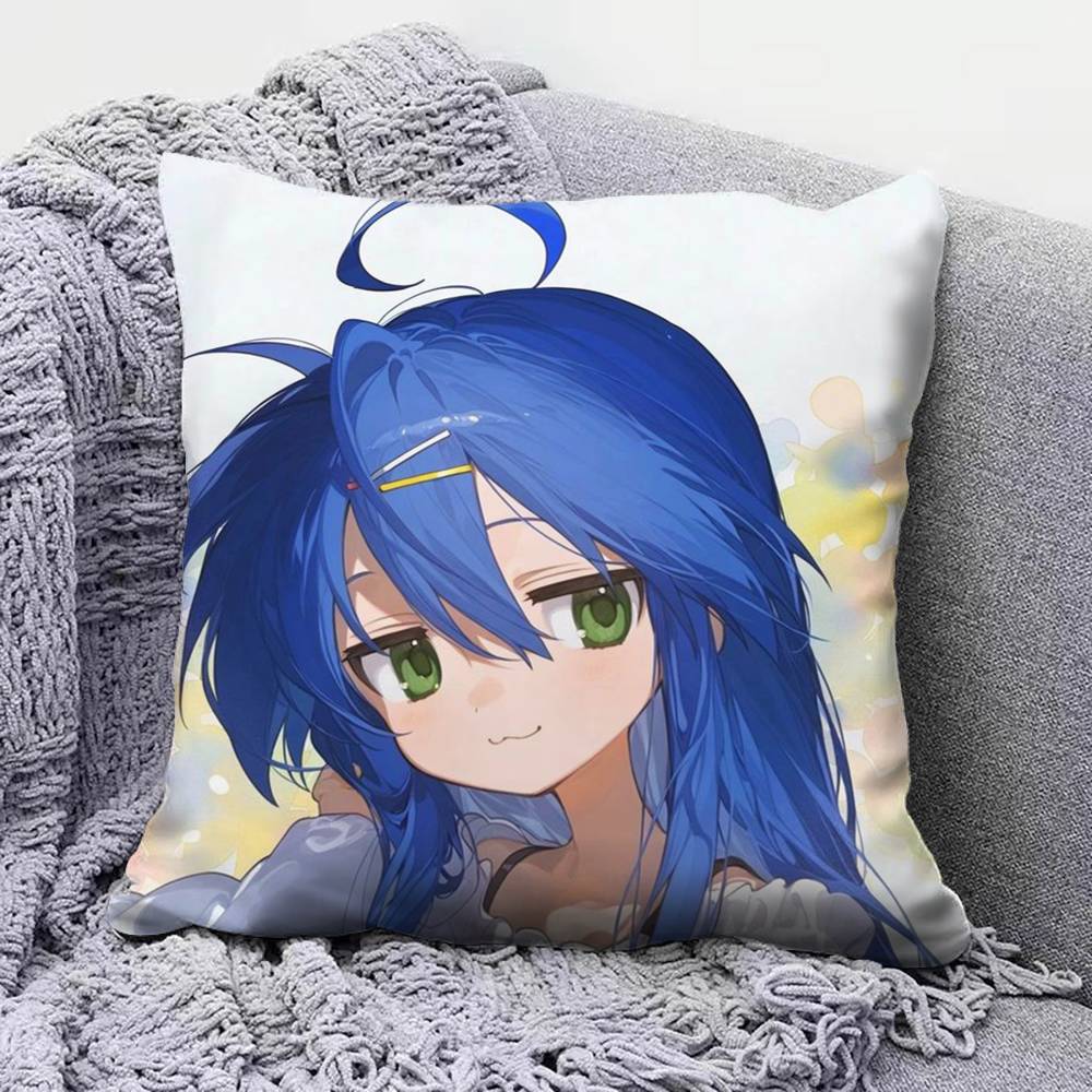 Izumi Konata Lucky Star Anime Girl Home Sofa Cushion Covers and Aecorative Custom Pillow Covers