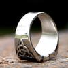 New 316L Stainless Steel Viking Slavic Russia Savarog Amulet Celtic Knot Ring For Men