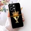 For OPPO A6s CPH2789 2026 Fashion Crown Letter Phone Case For Oppo A6S 5G Soft Silicone TPU Cases