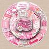 50 Girly Pink Romantic Bookish Waterproof Stickers for Laptops, Luggage, and Guitars